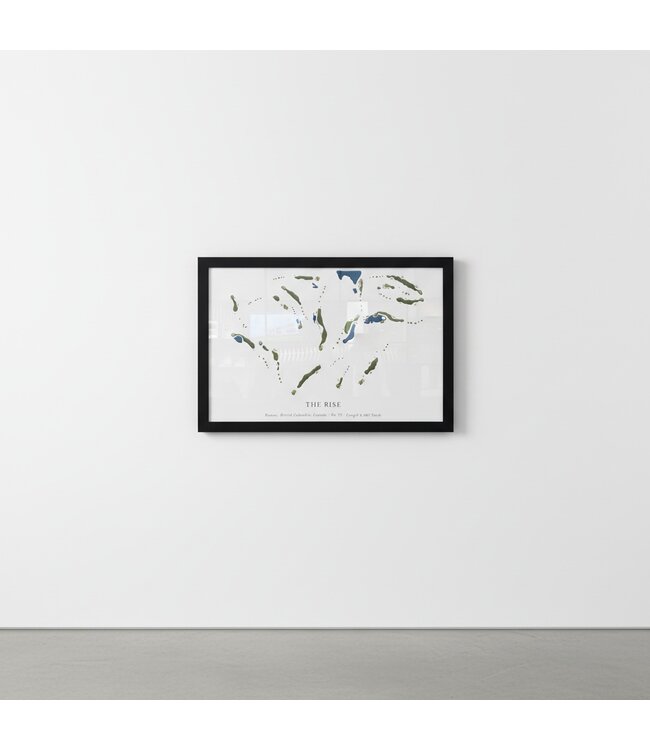 Rise Course Map Print - Framed