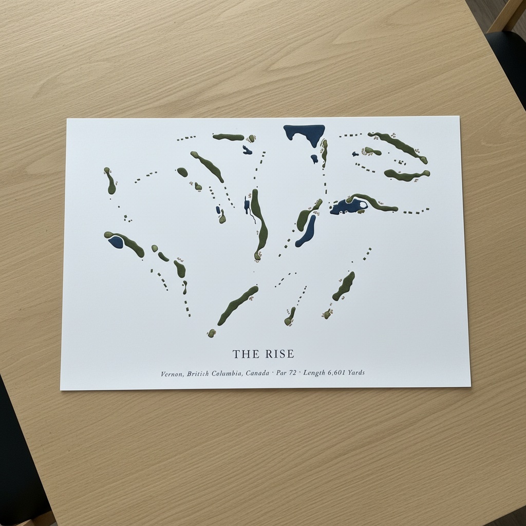 Ris Risba Rise Course Map Print - The Rise Resort
