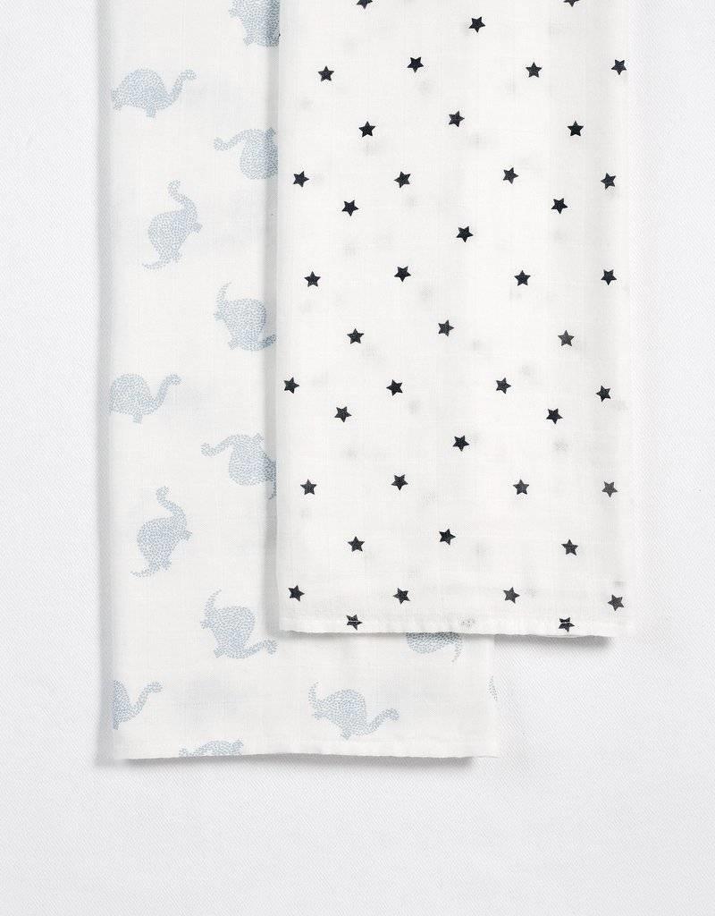 light blue swaddle