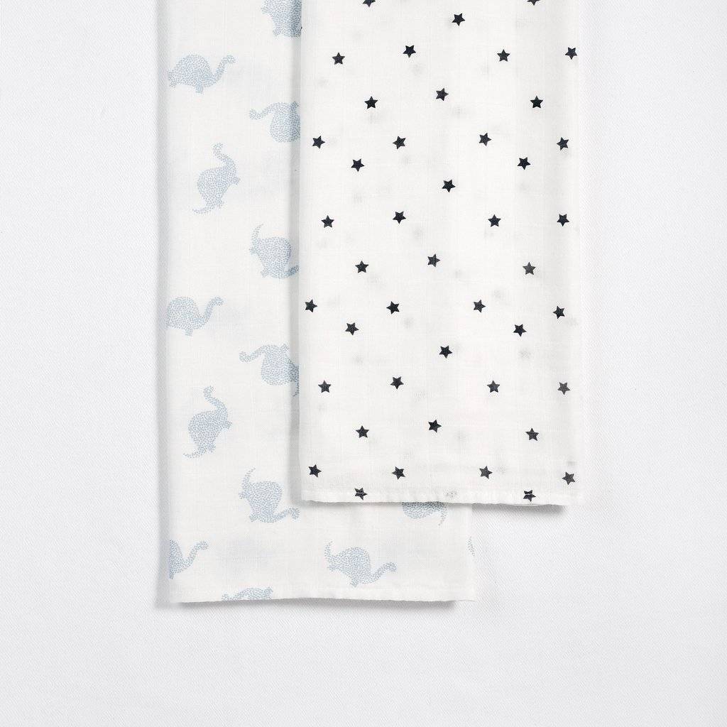 light blue swaddle