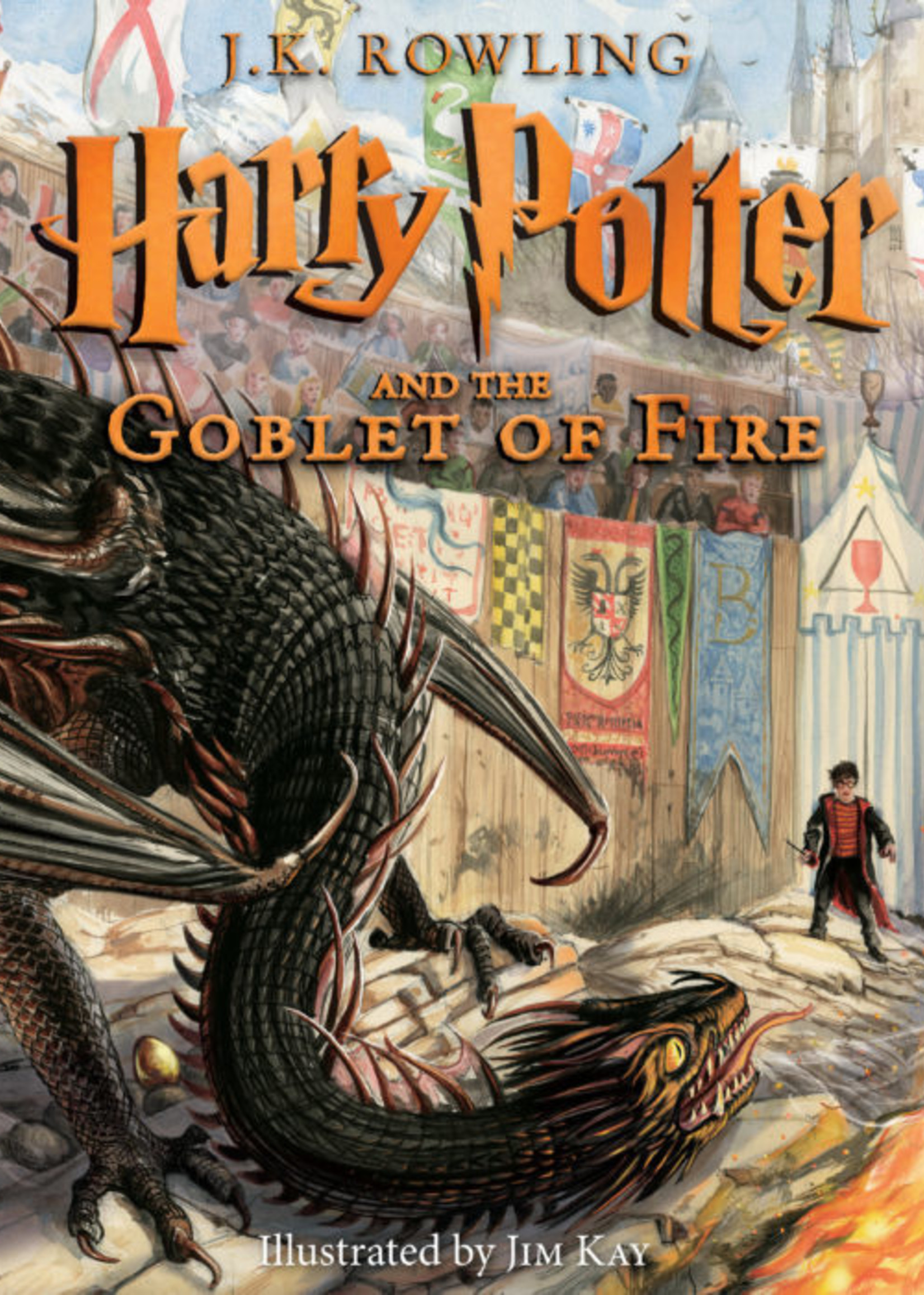 Harry Potter #04, Illustrated Edition, Harry Potter and the Goblet of Fire - HC