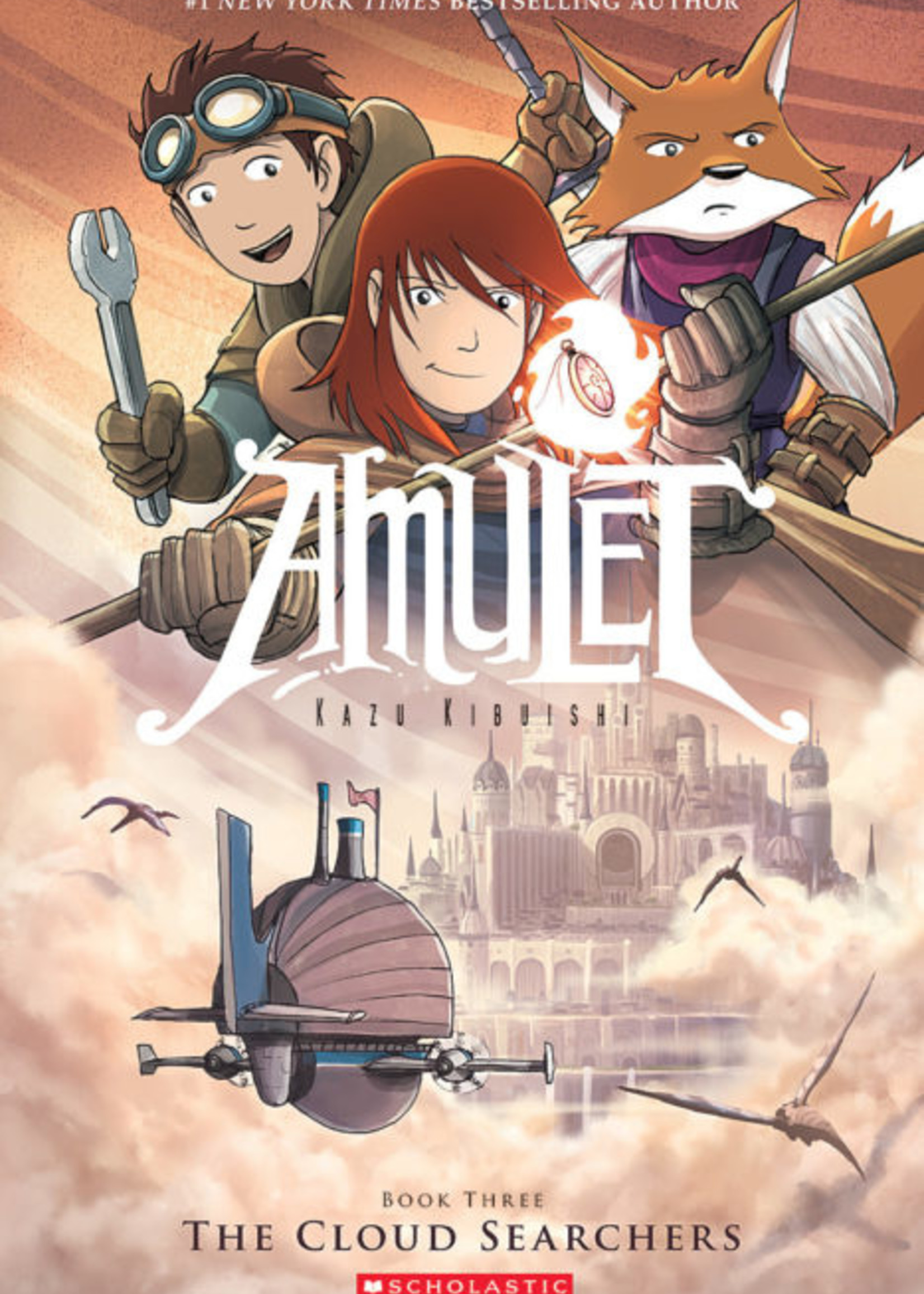 Scholastic Amulet #03, The Cloud Searchers Graphic Novel - Paperback