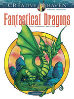 Creative Haven Fantastical Dragons Coloring Book - PB