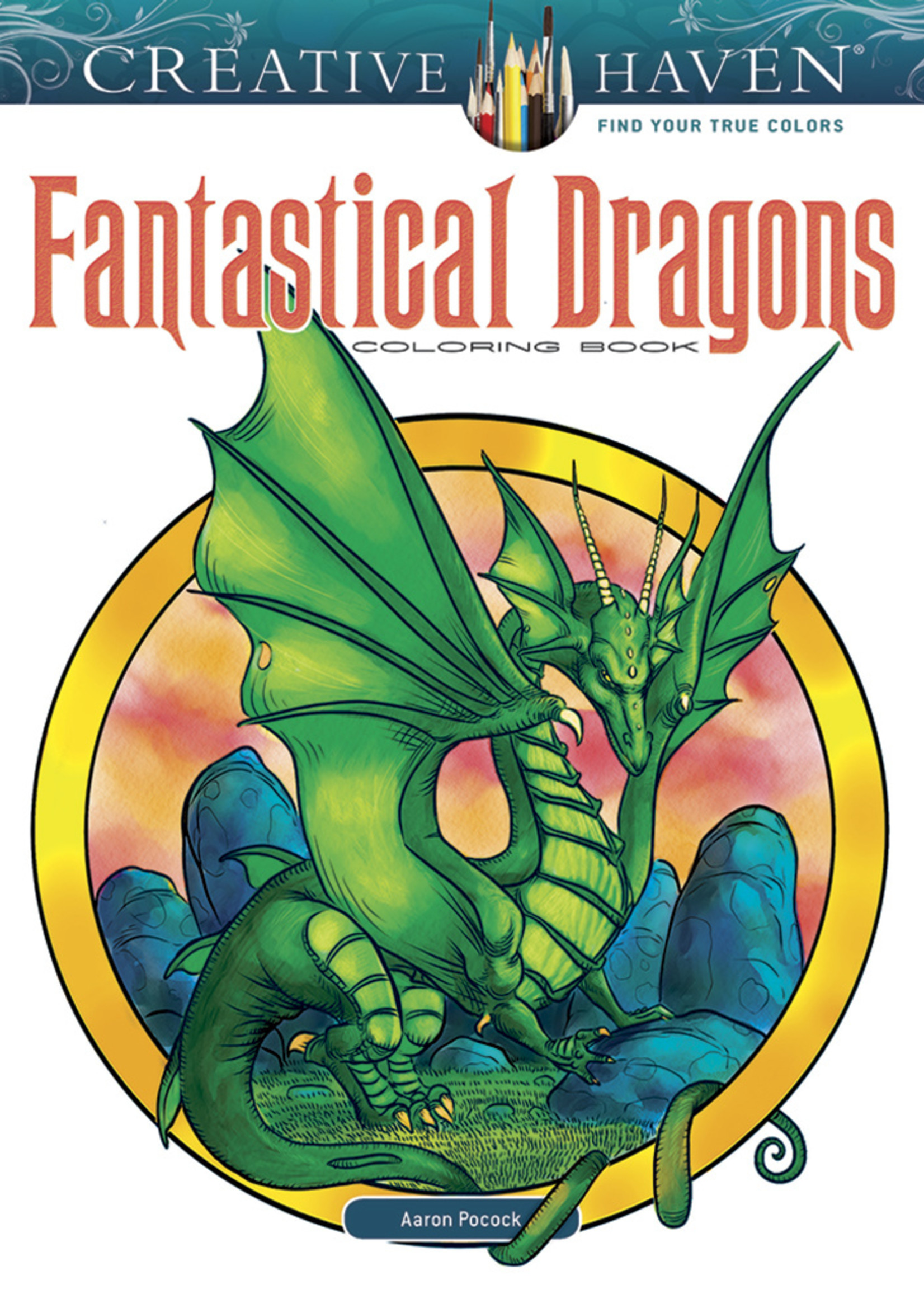 Creative Haven Fantastical Dragons Coloring Book - Paperback