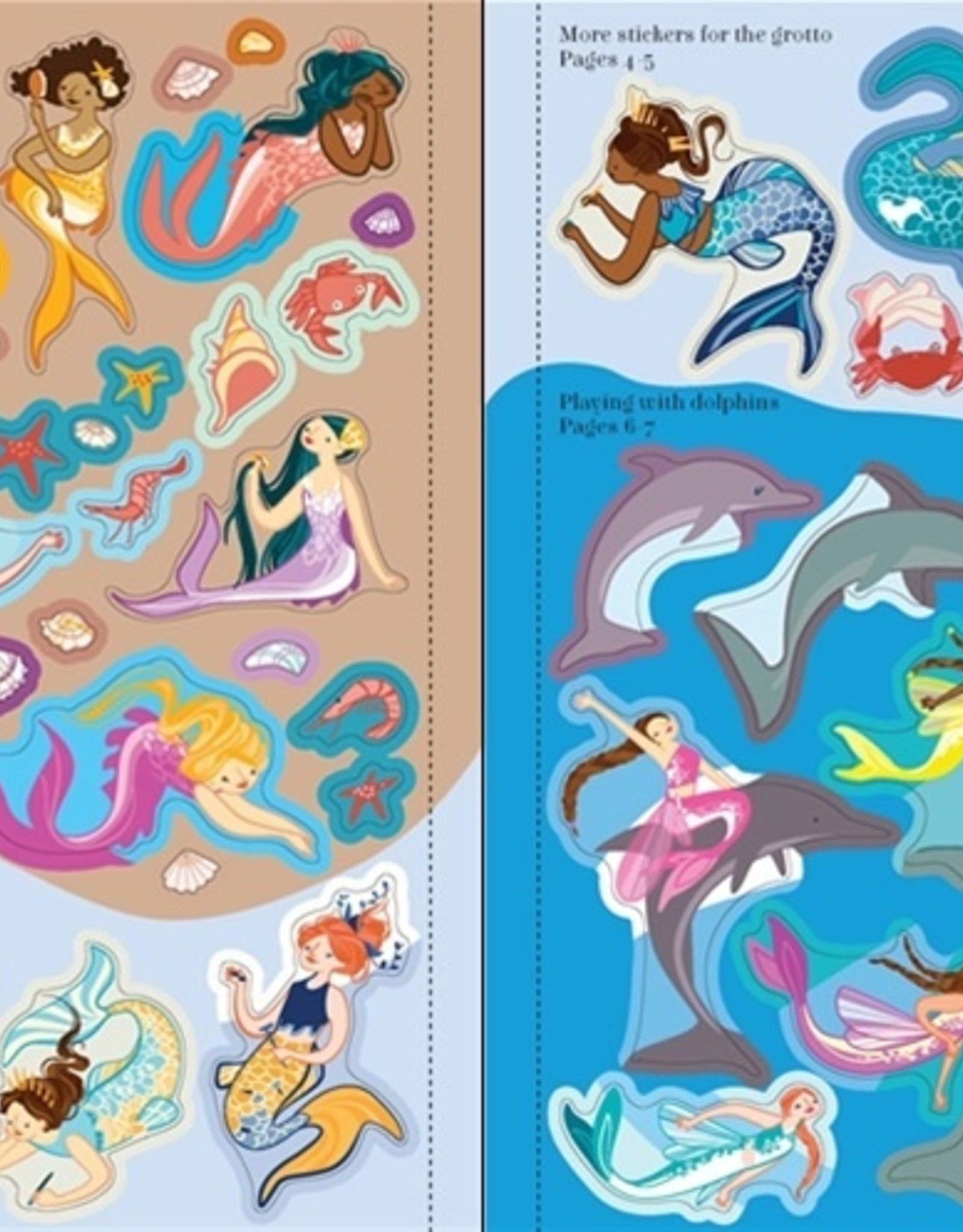 Usborne Mermaids Sticker Book Large PB Tree House Books