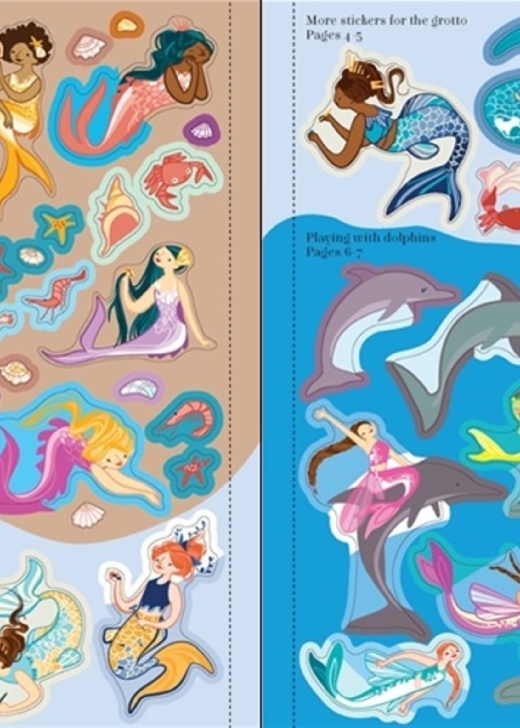 Usborne Mermaids Sticker Book - Large Paperback