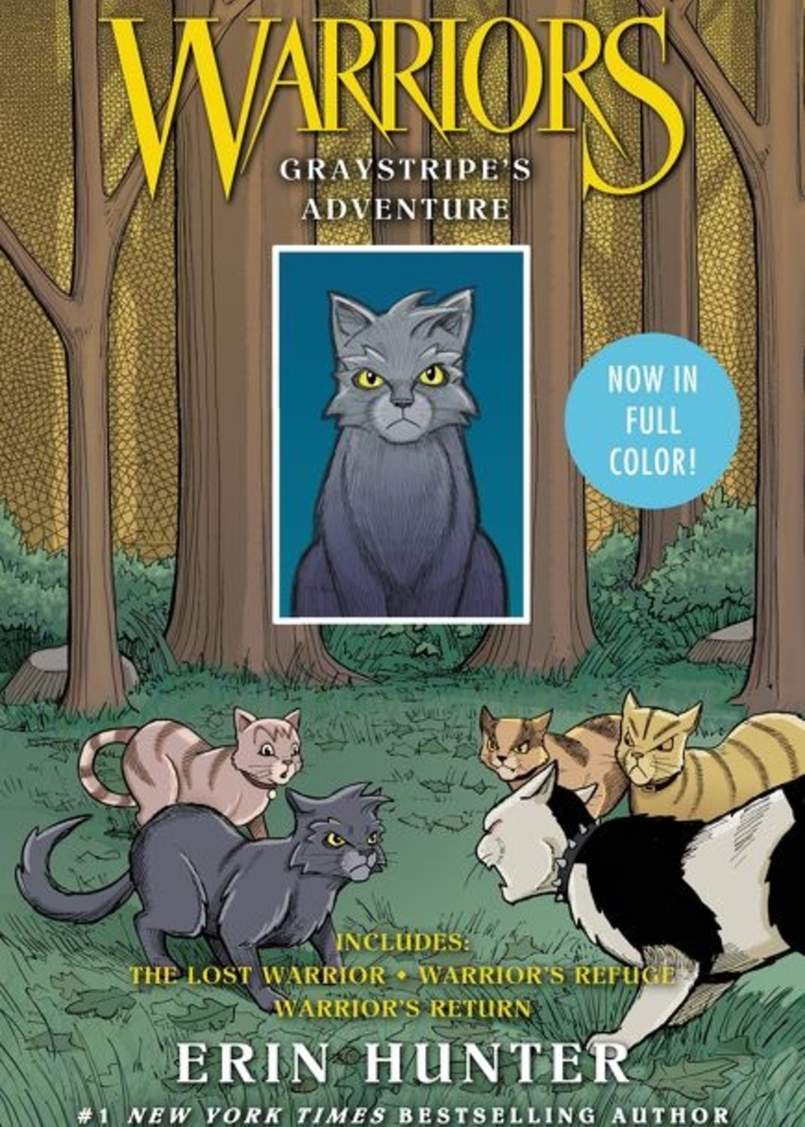 Warriors, Graystripe's Adventure Graphic Novel, The Lost Warrior, Warrior's Refuge, Warrior's Return, 3 Books in One - Paperback
