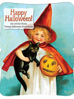 Happy Halloween Vintage Prints, Set/8