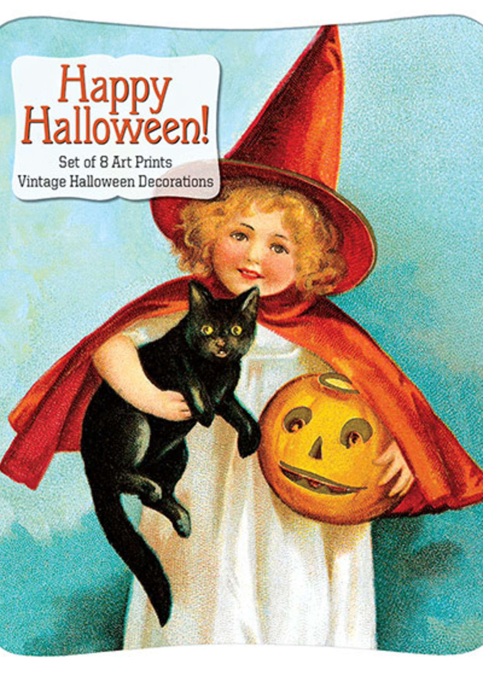 Happy Halloween Vintage Prints - Set of 8