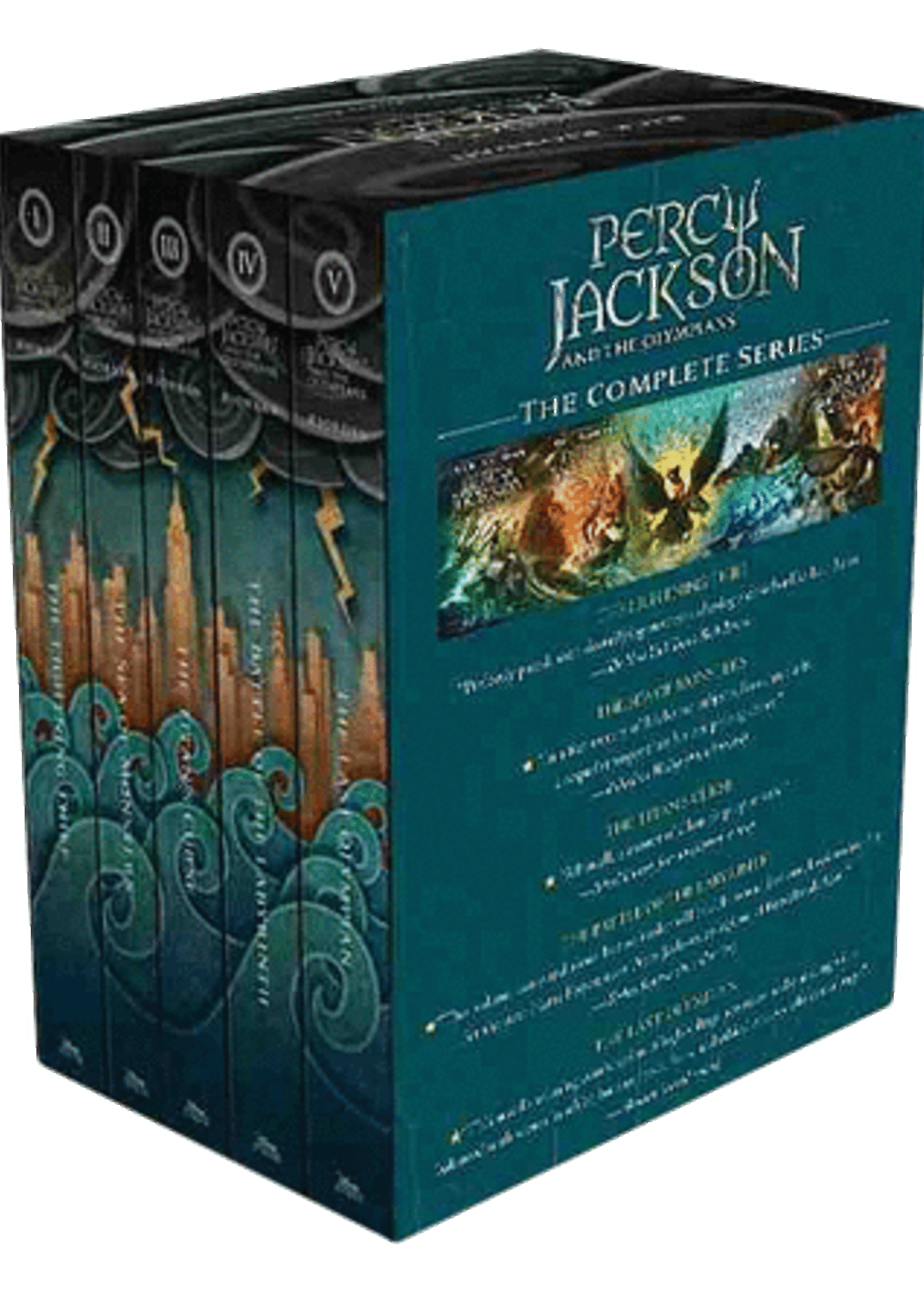 Percy Jackson and the Olympians, Set/5 Paperbacks - Box