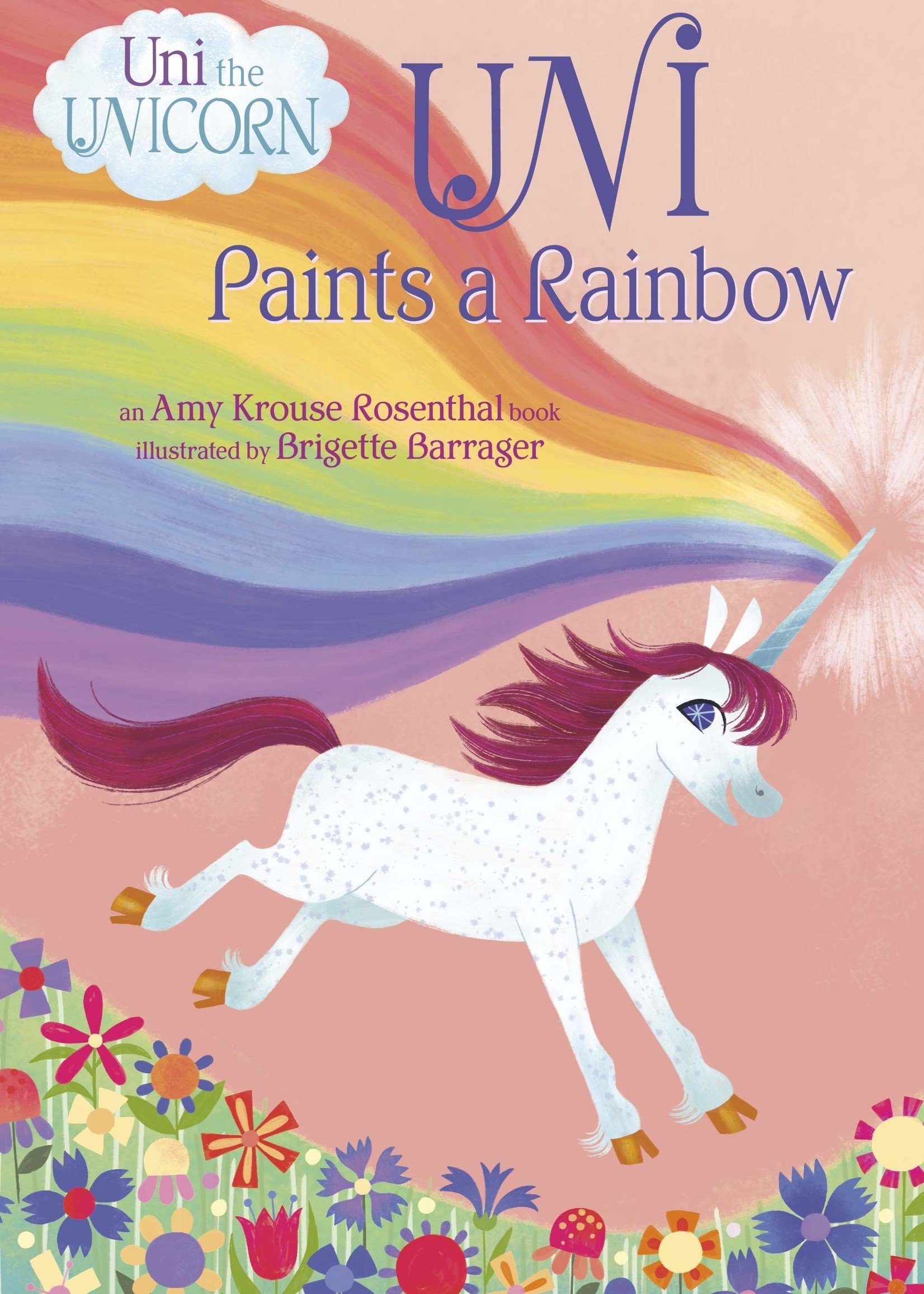 Uni the Unicorn, Uni Paints a Rainbow - Board Book