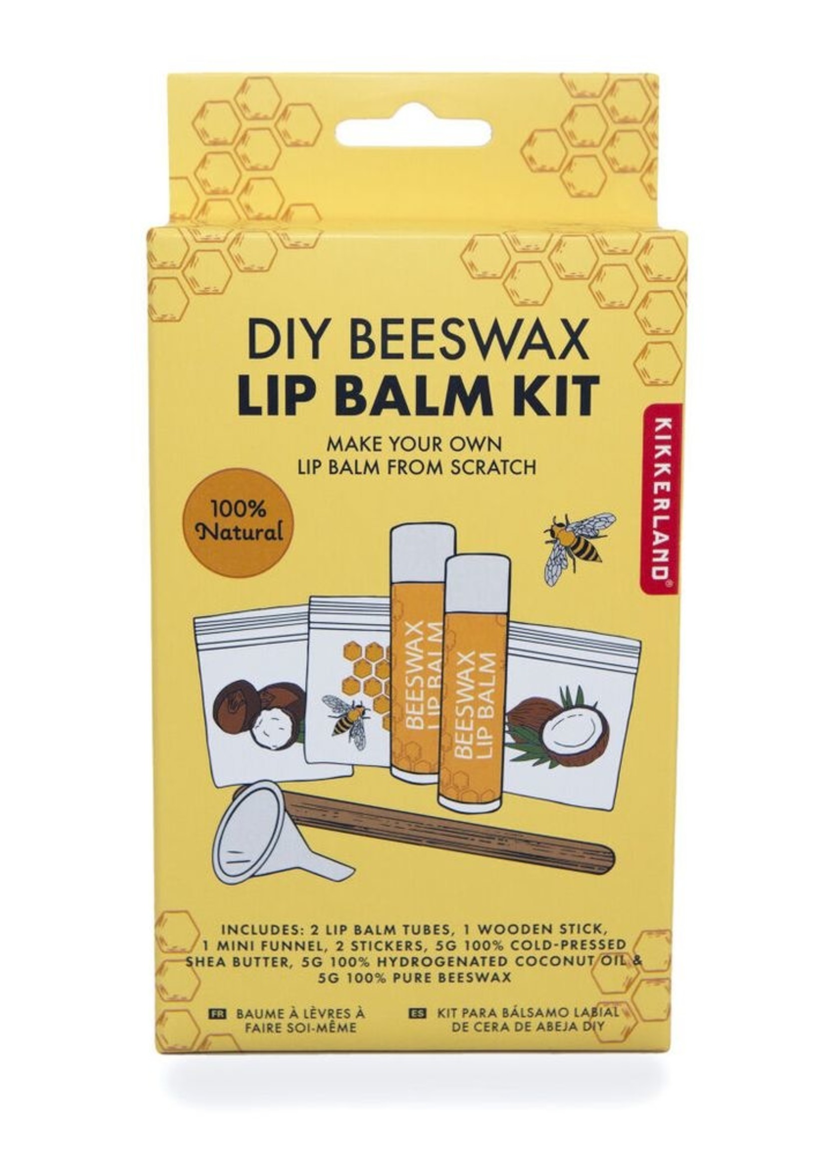 Kikkerland DIY Beeswax Lip Balm Kit - Box