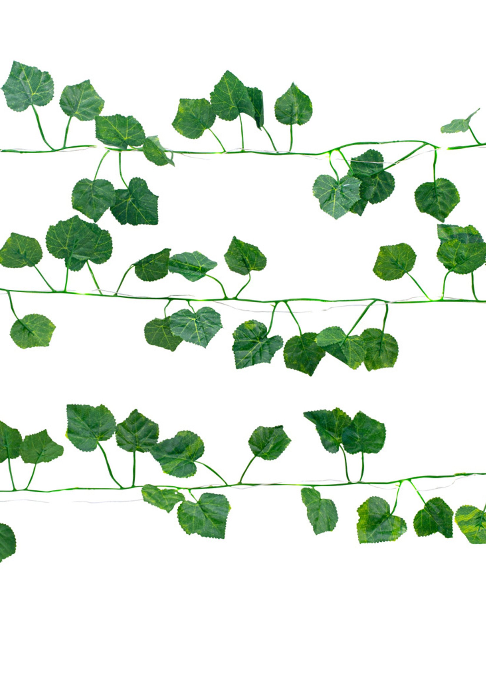 LED Light String Simulation Green Leaf Vine