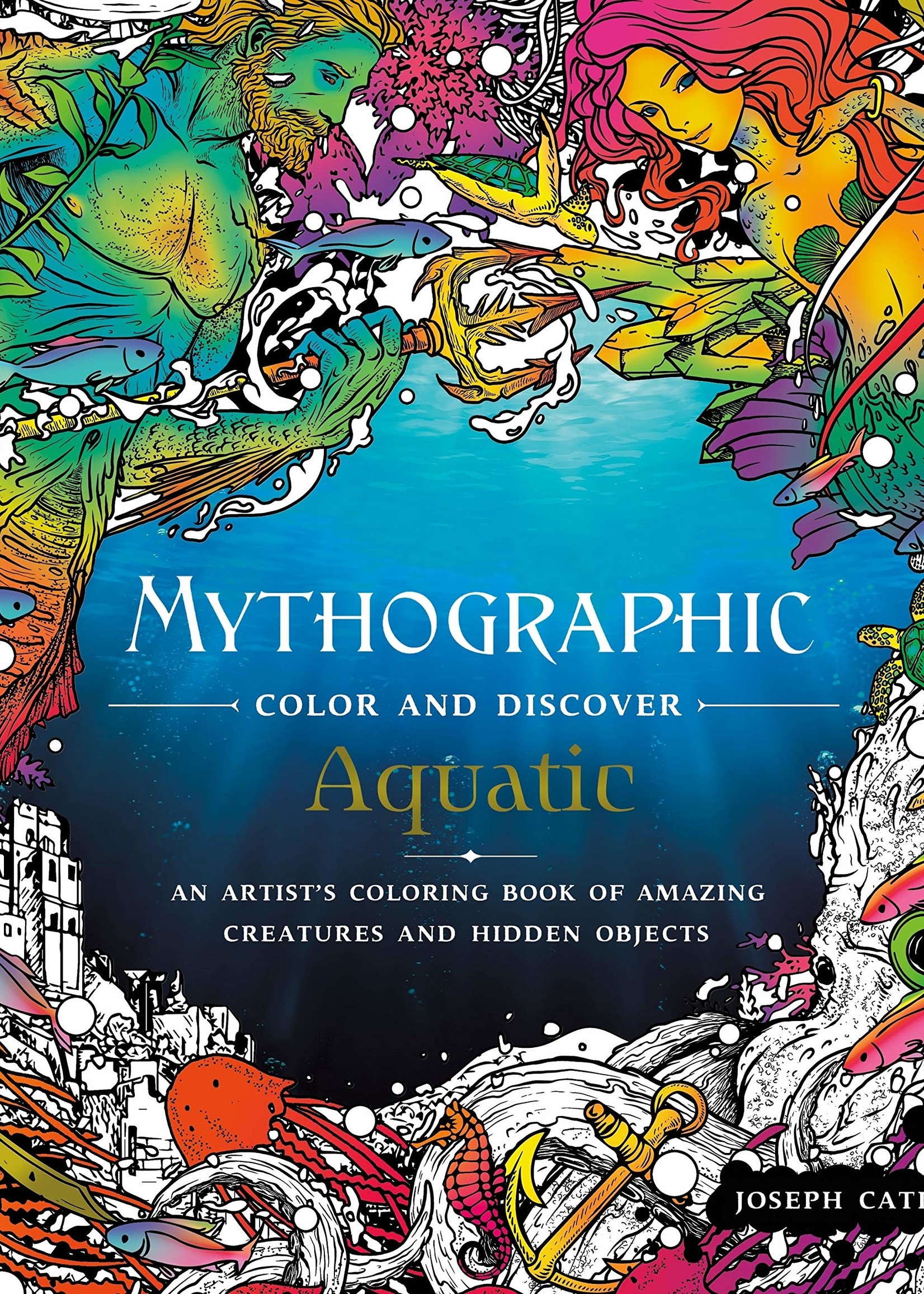 Mythographic Color and Discover: Aquatic - Paperback