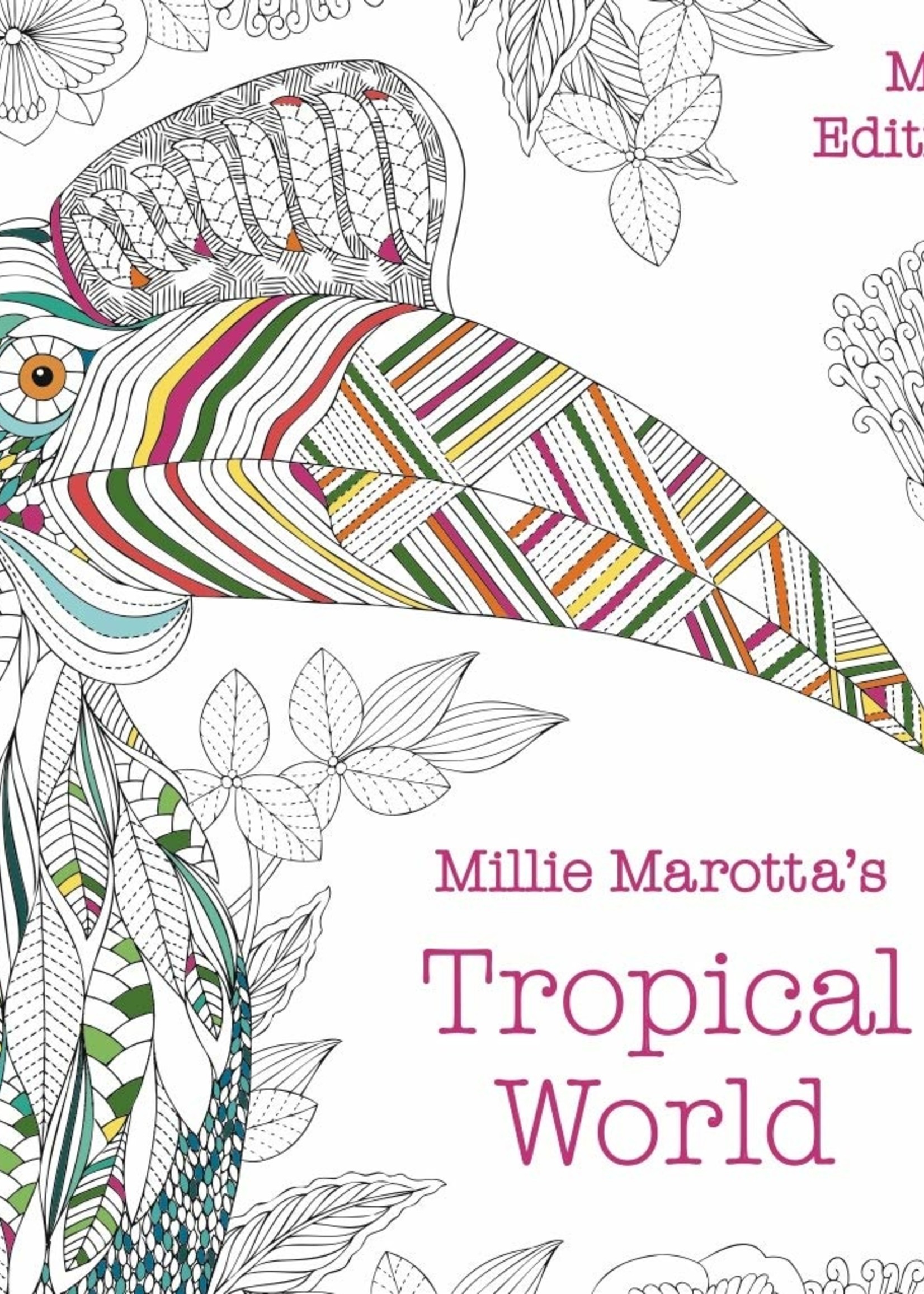 Millie Marotta Adult Coloring Book, Tropical World: Mini Edition - Paperback