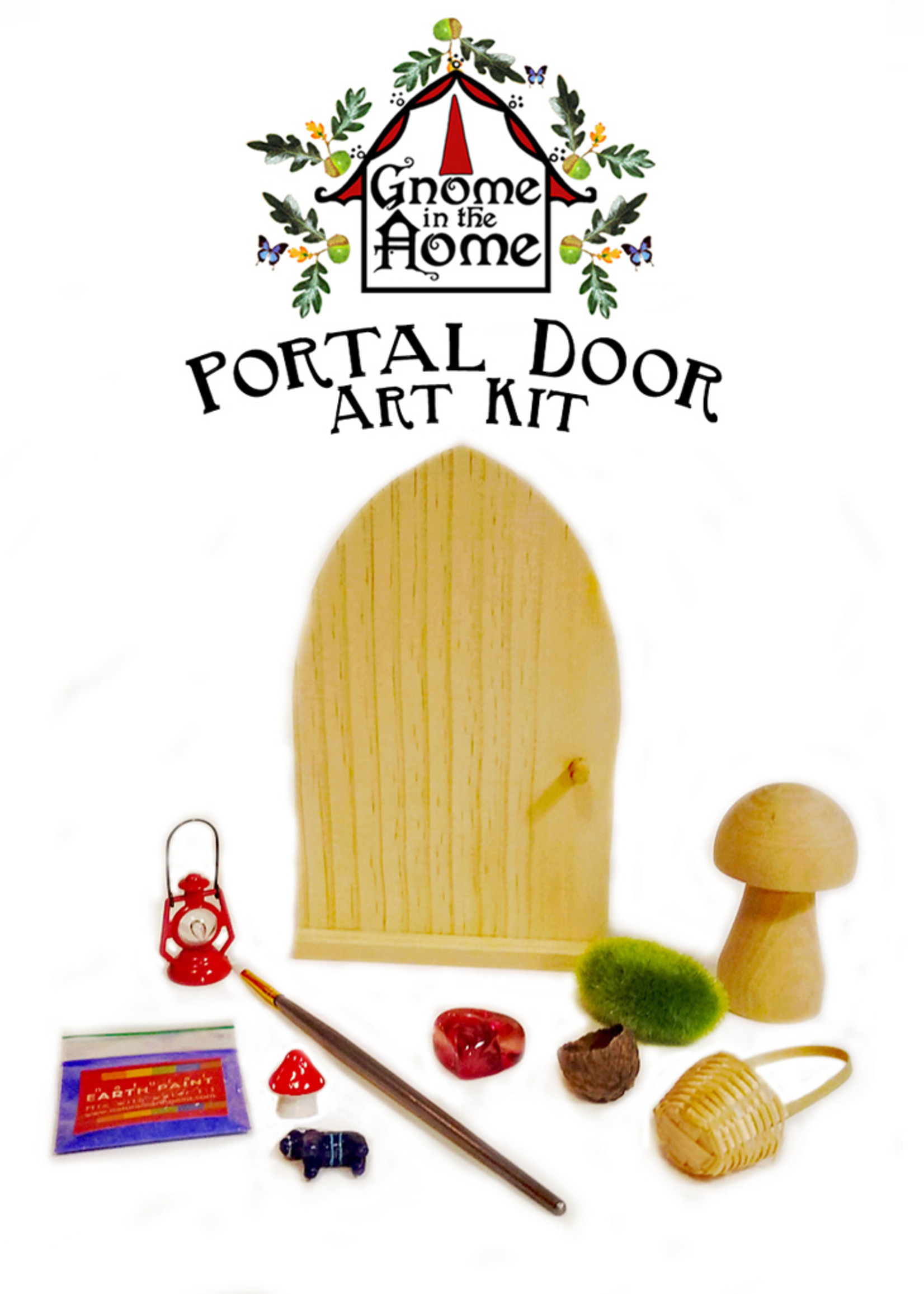 DIY Gnome in the Home, Garden Gnome Diorama Art Kit