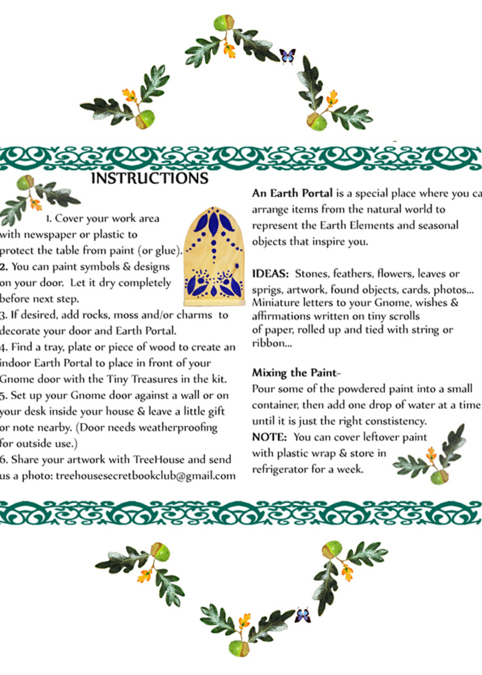 DIY Gnome in the Home, Garden Gnome Diorama Art Kit