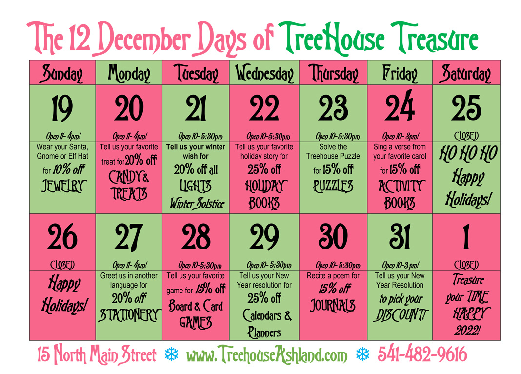 12 Days of TreeHouse Treasure