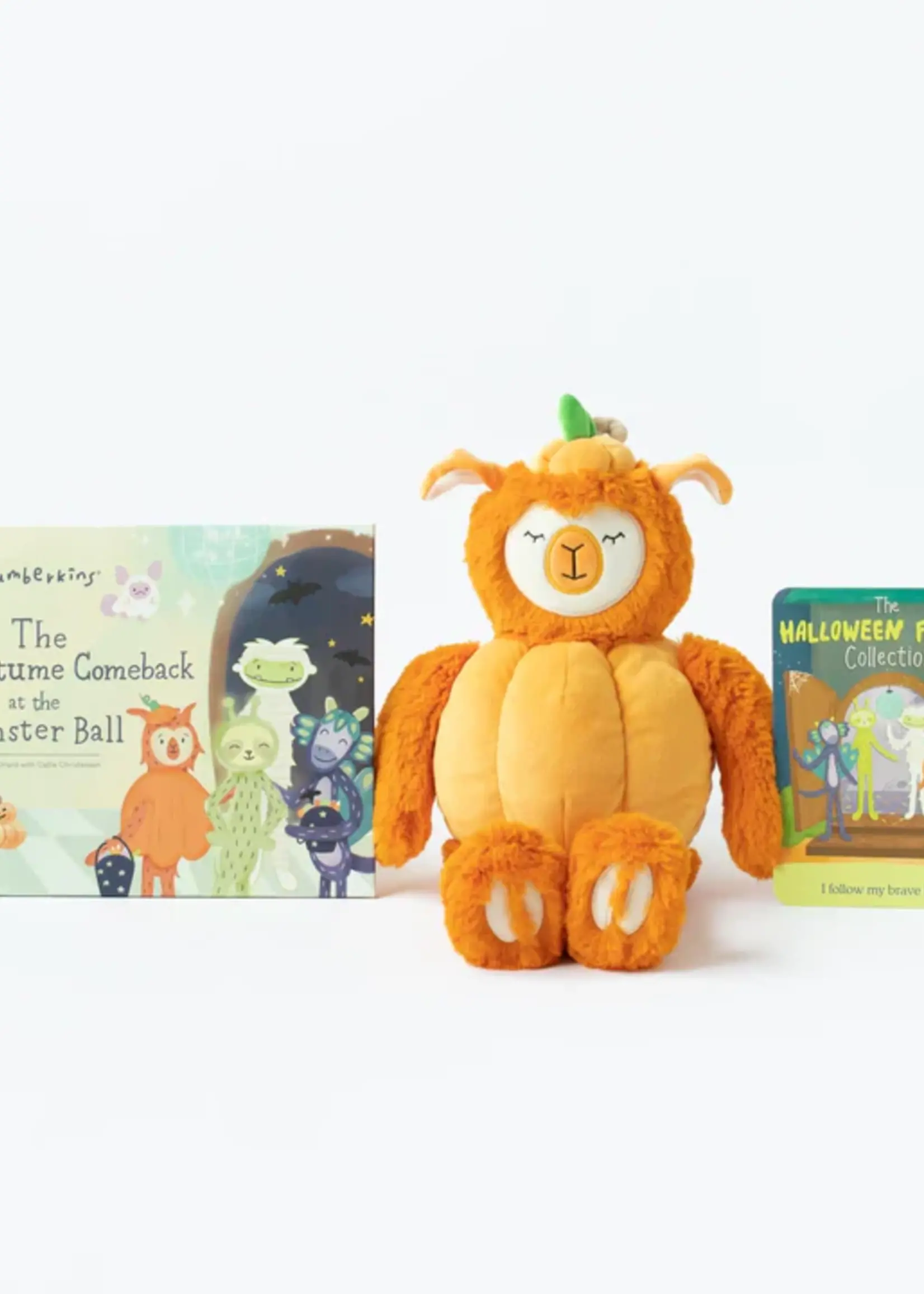 Slumberkins Halloween Limited Edition: Pumpkin Alpaca Kin & Costume Comeback Book - Hardcover