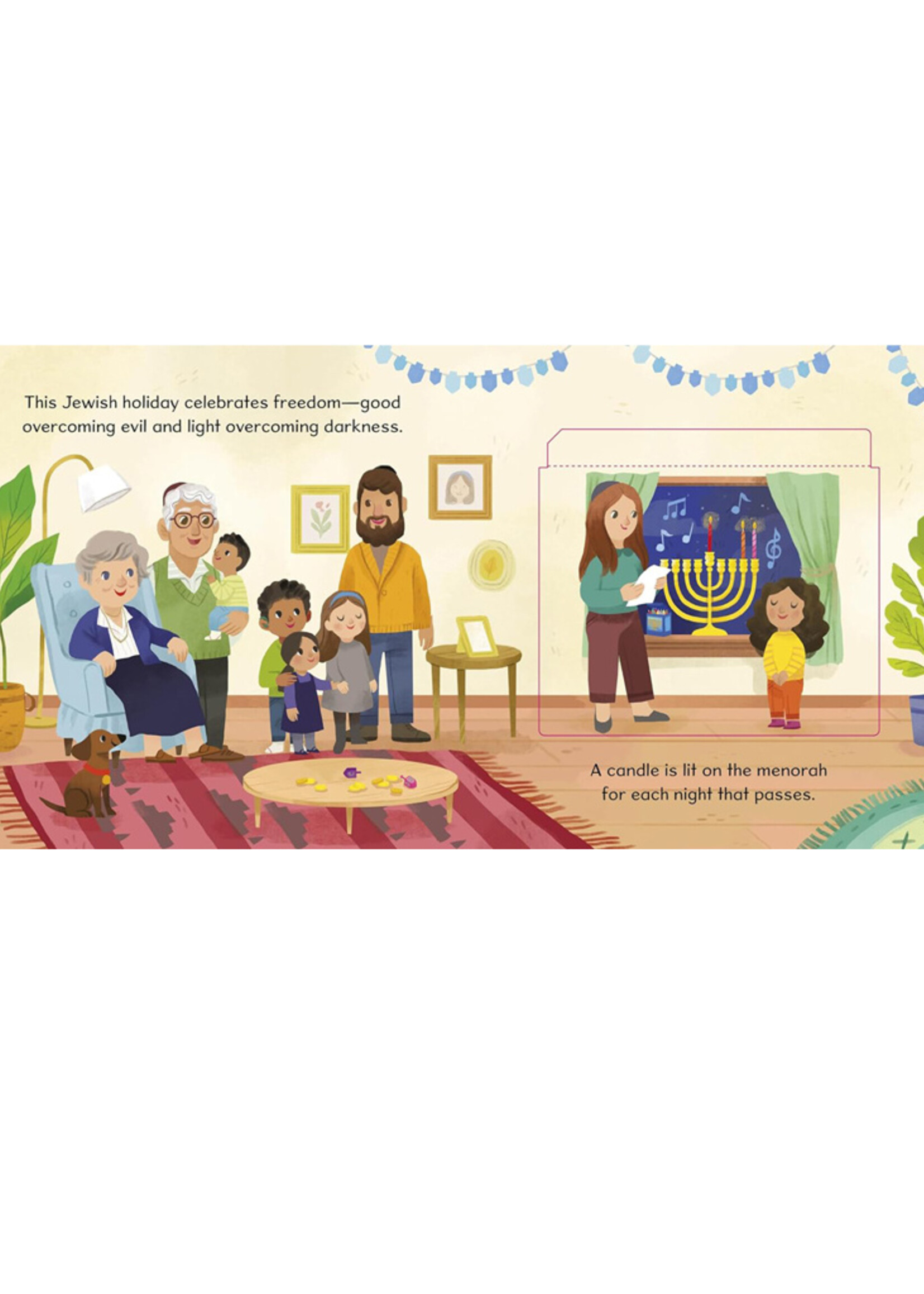 First Festivals: Hanukkah: A Lift-The-Flap Book - Board Book