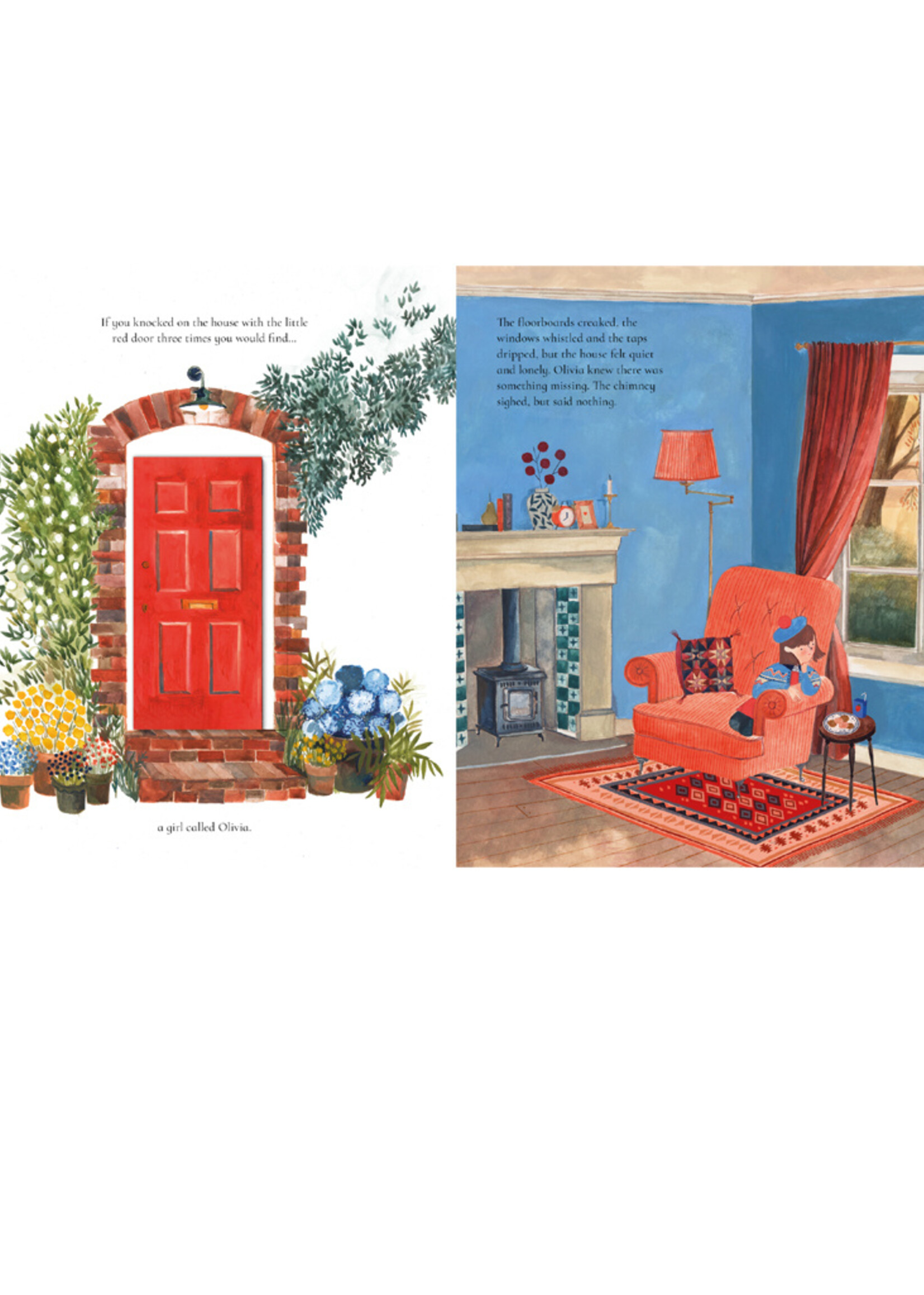 The House with the Little Red Door w/Flaps - Hardcover