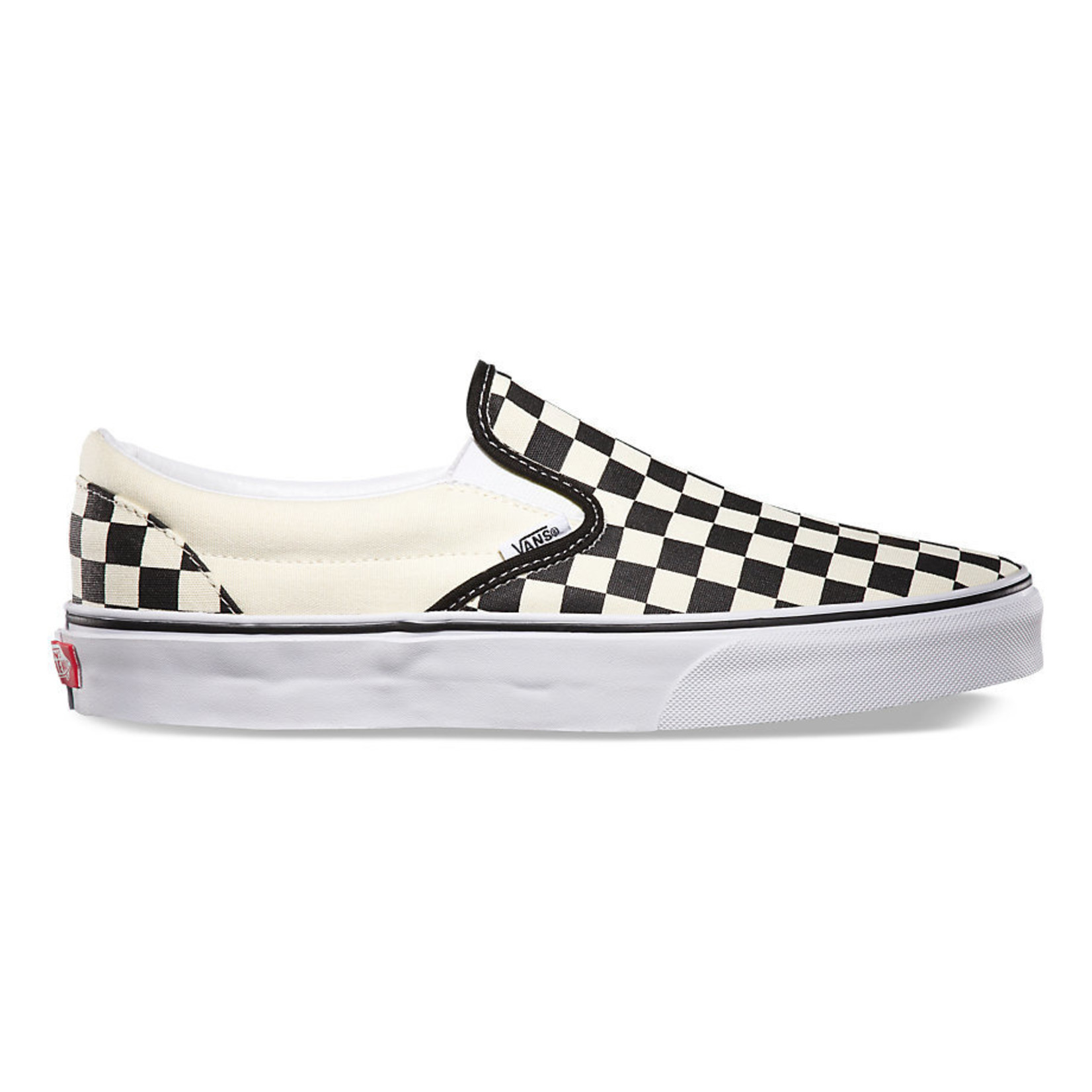 Vans Vans Slip On Pro Skate Shoes - Black/Off White Check -