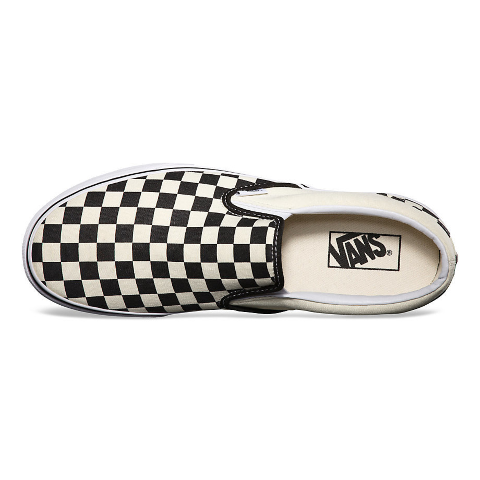 Vans Vans Slip On Pro Skate Shoes - Black/Off White Check -