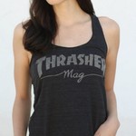 Thrasher Thrasher Mag Logo Racerback Girls Tank - Black/Grey