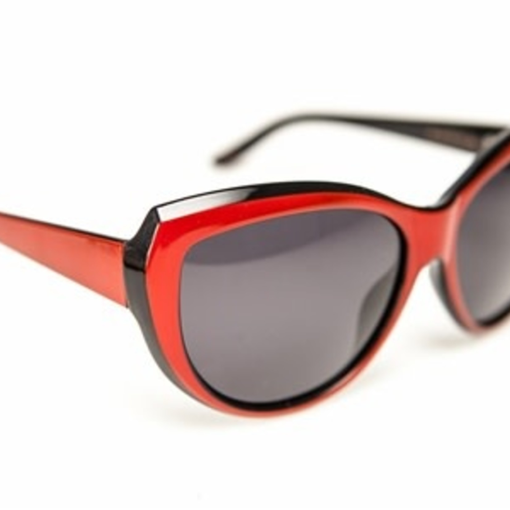 Black Flys Black Flys Kissy Fly Sunglasses - Red Black w/ Smoke Grad Lens