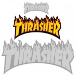 Thrasher Thrasher Flame Sticker (Medium) 6" - Assorted