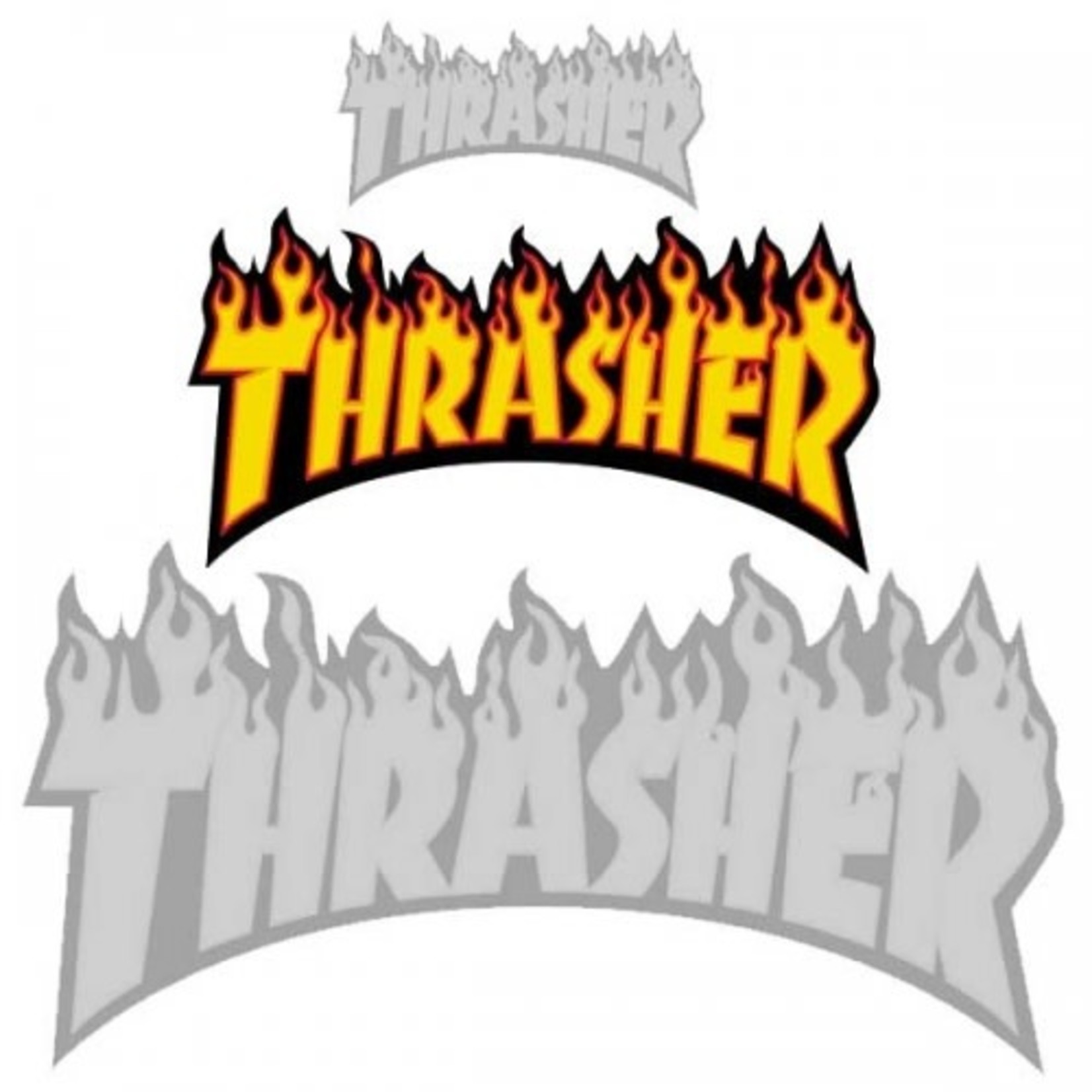 Thrasher Thrasher Flame Sticker (Medium) 6" - Assorted