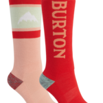 Burton 2021 Burton Youth Weekend Midweight Socks - 2 Pak - Dahlia/Hibiscus -