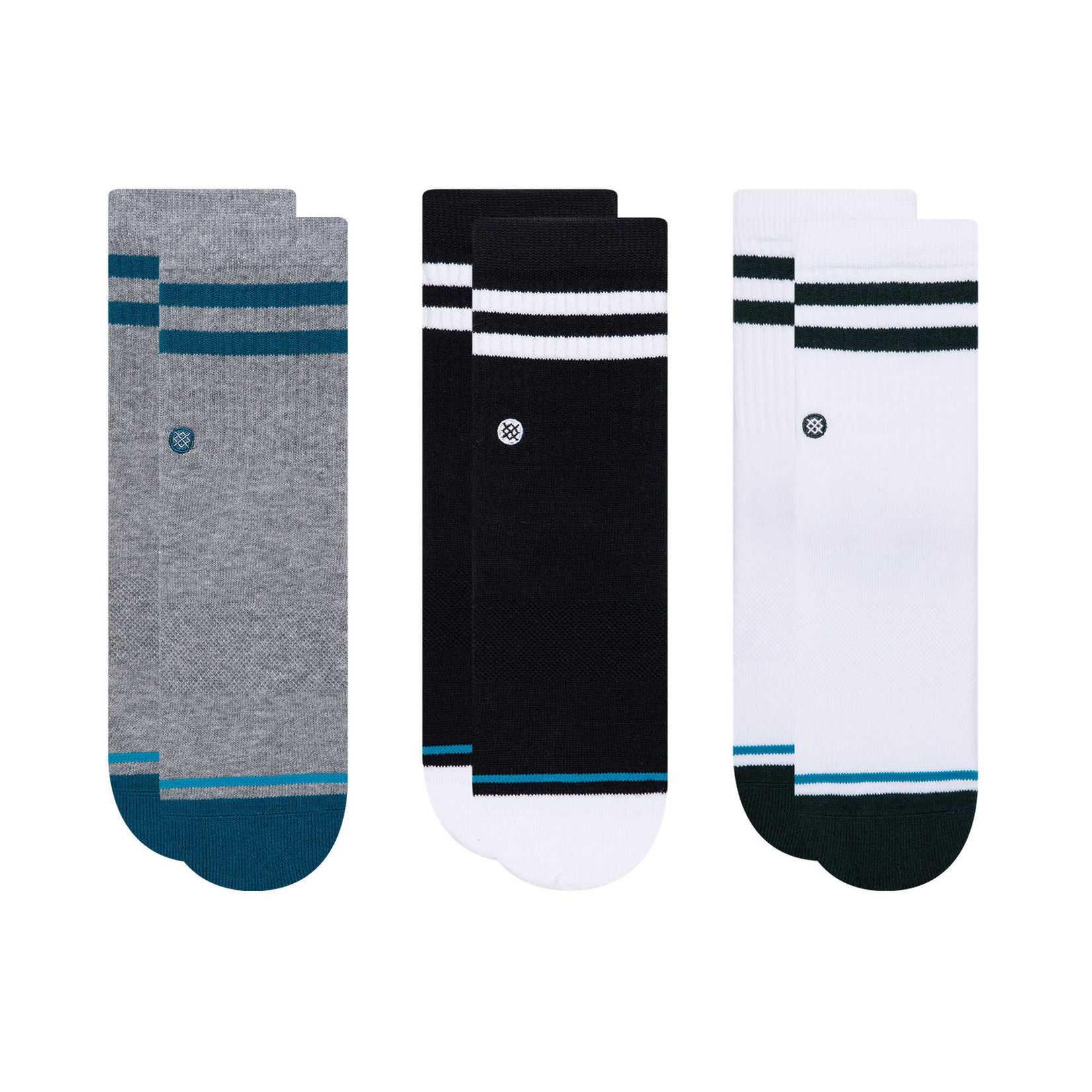 Stance Stance Classic Kids Socks 3 Pak - Black/White/Grey -
