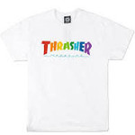 Thrasher Thrasher Rainbow Mag T-Shirt - White -