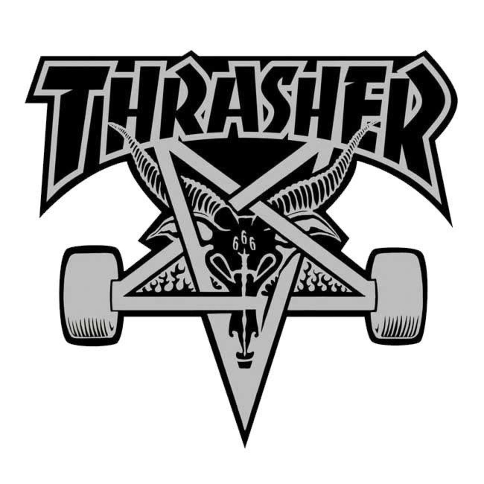Thrasher Thrasher Skate Goat Sticker - 3 3/4" x 3 7/8"