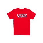 Vans Vans Classic Logo Racing Boys T-Shirt - Red / Checkerboard