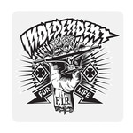 Independent Independent Shredded Clear Black/White 5" x 5"