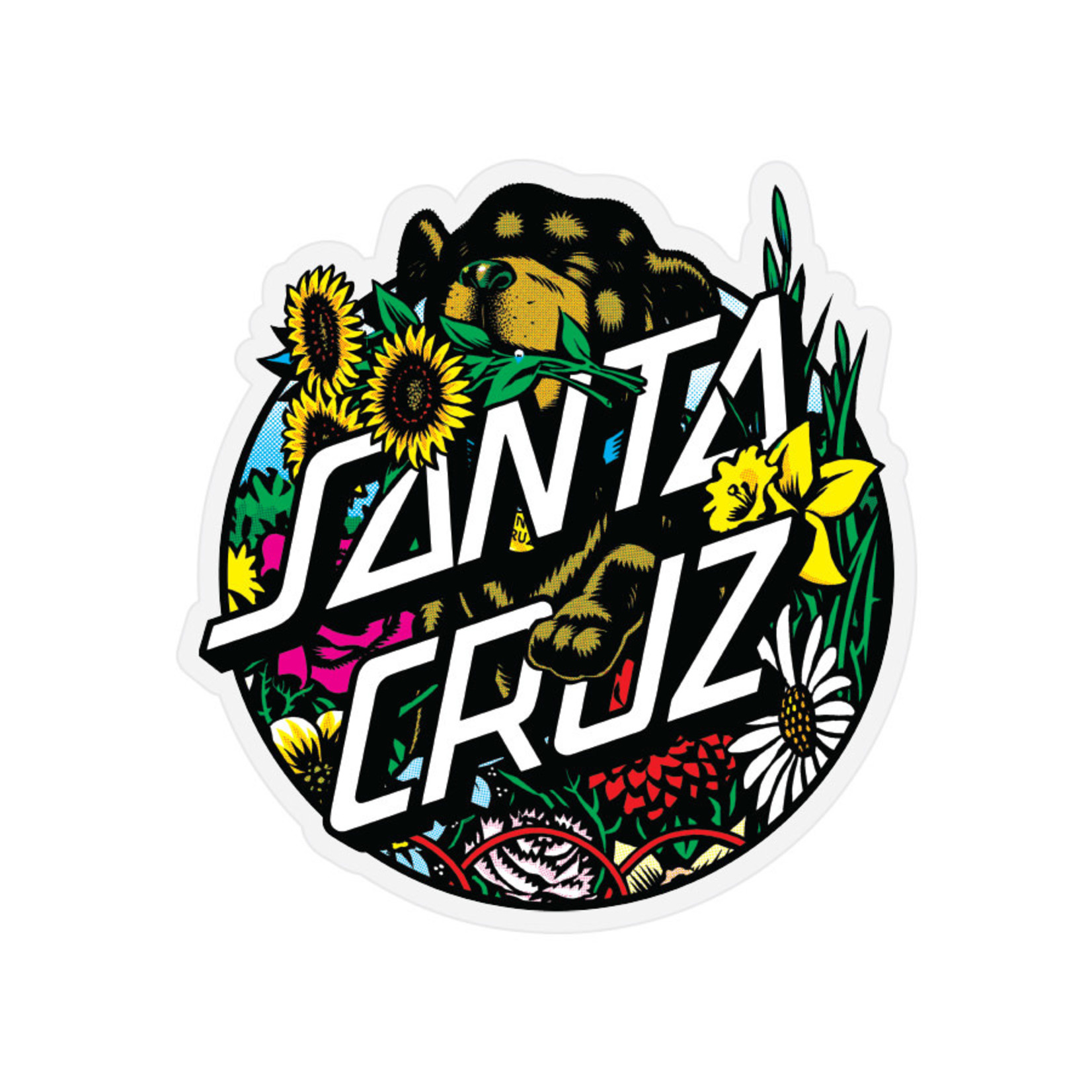 Santa Cruz Skateboards Santa Cruz Dressen Pup Sticker 4"