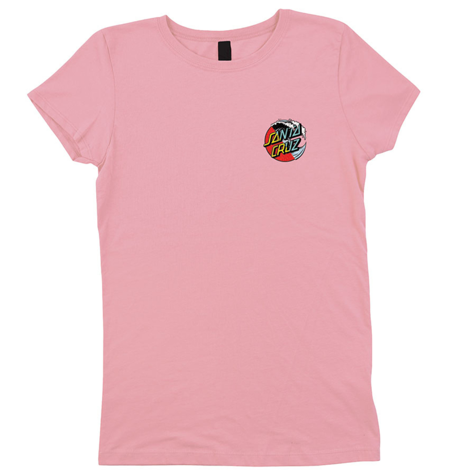 Santa Cruz Skateboards Santa Cruz Classic Wave Splice Girls T-Shirt - Pink -