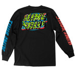 Santa Cruz Skateboards Slime Balls Greetings From SB LS Men's T-Shirt - Black -