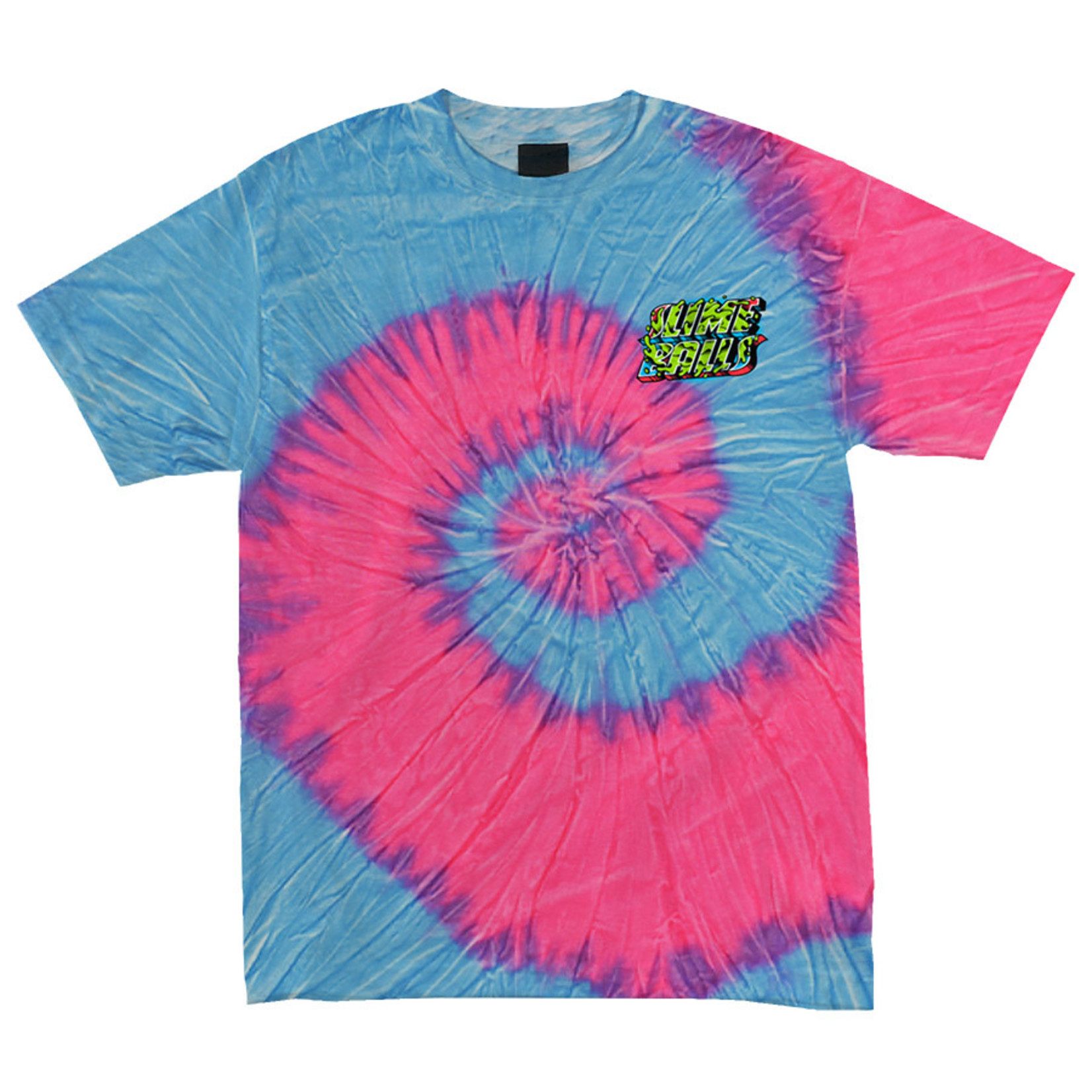 Slime Balls Slime Balls Greetings From SB Men's T-Shirt - Pink/Blue -