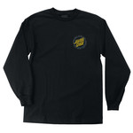 Santa Cruz Skateboards Santa Cruz Hollow Ringed Dot L/S Mens T-Shirt - Black -