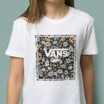 Vans Vans Print Box Girls Shirt - Floral White -