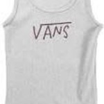 Vans Vans Breana Girls Rib Tank T-Shirt - Cement Heather -