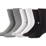 Stance Stance Icon Socks Black/White/Grey - 3 Pack -