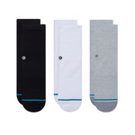 Stance Stance Icon ST Kids Socks 3 Pak - Black/White/Grey -