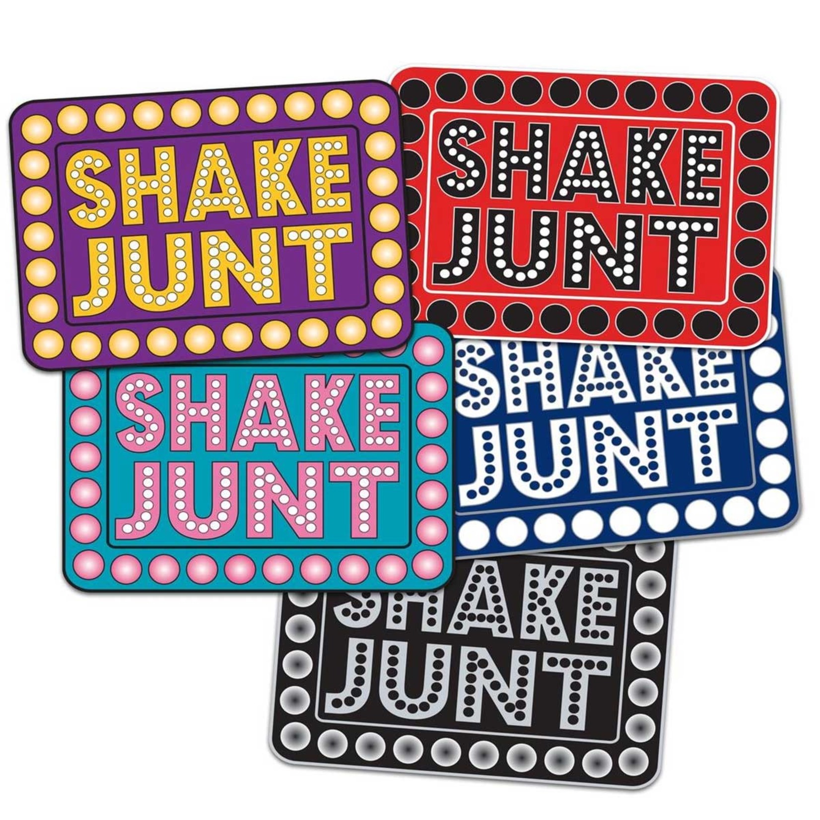 Shake Junt Shake Junt Medium Box Logo Sticker - 4" x 2.75" - Asst'd
