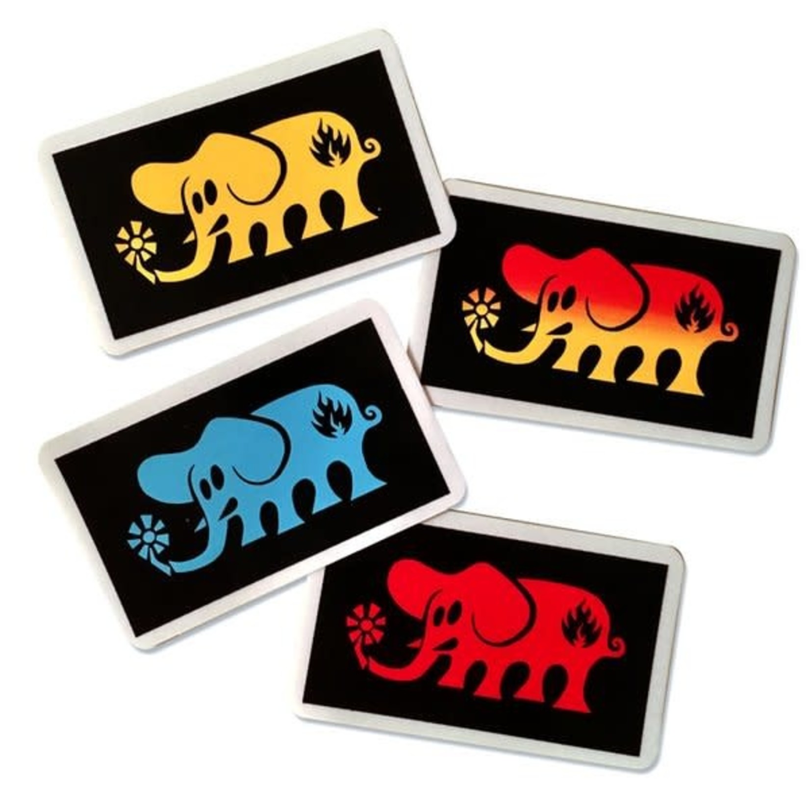Black Label Black Label Sticker - Elephant Block - Assorted