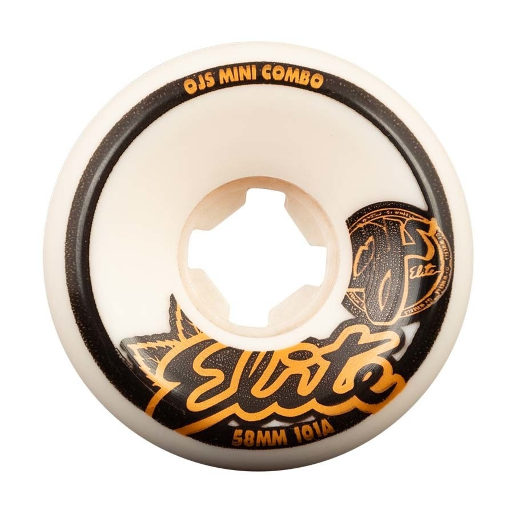 OJ Wheels OJ Wheels Elite Mini Combo 58mm 101a White Wheels  (Set of 4)