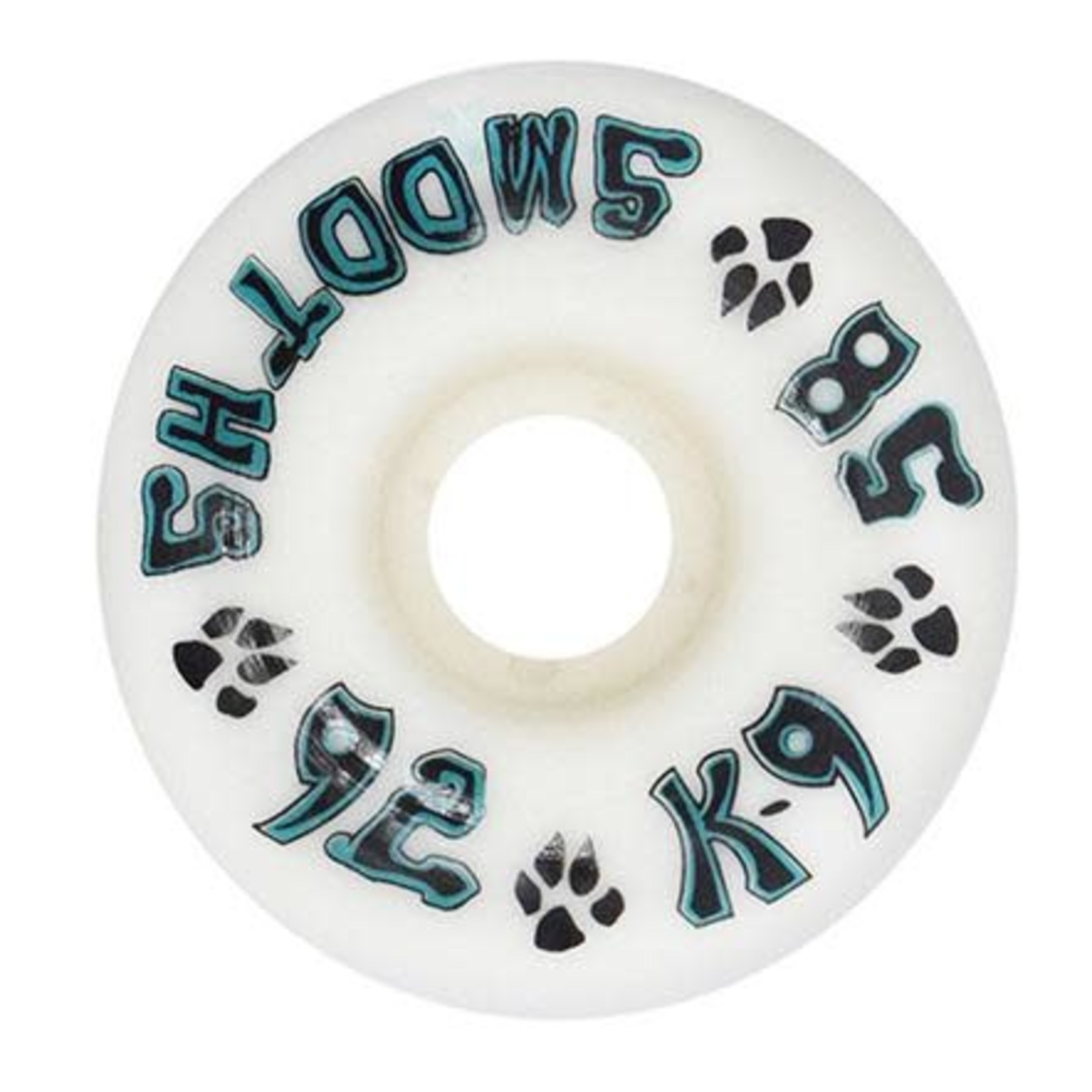Dogtown 58mm 92a Dogtown K-9 Smooths Wheels (set of 4) - White